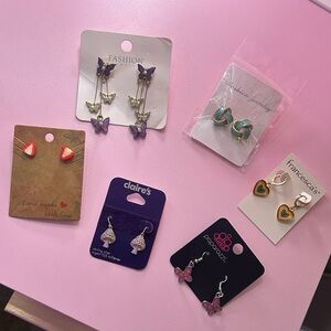 You Pick Earrings - Claire’s Paparazzi Francesca’s Strawberry Mushroom Butterfly